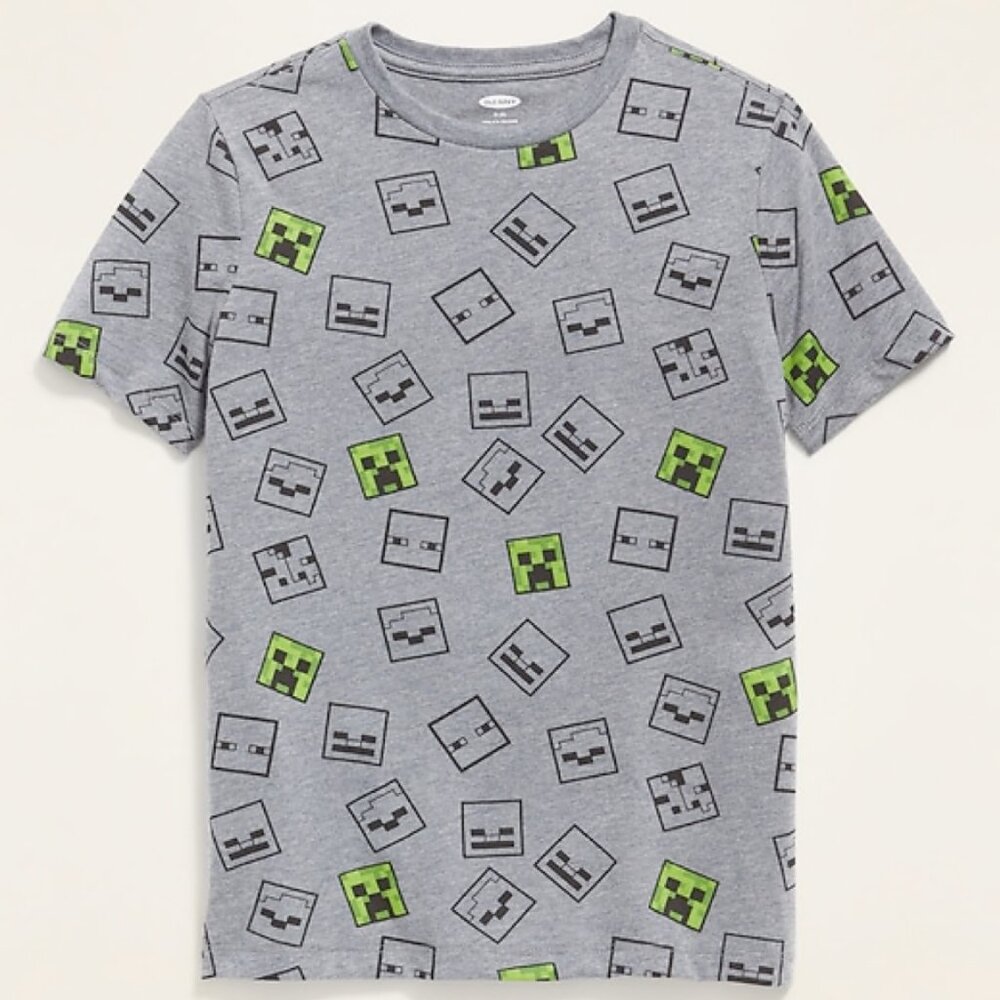 Minecraft™ Creeper-Print Tee for Boys